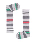 Calze da bambino lunghe Malerba fantasia rigata in caldo cotone grigio 