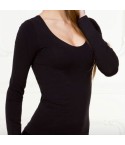 Maglia donna Bellissima scollo americano microfibra 