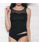 Canotta donna fronte e retro pizzo elasticizzata Risveglia i sensi 899