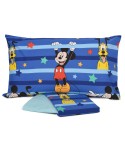 Completo letto singolo federa + sotto con angoli + lenzuolo Disney 100% cotone Ufficiale