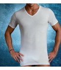 Maglia intima uomo Cotonella au123 manica corta a punta in 100% cotone