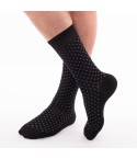 Calze moda uomo corte Enrico Coveri dynamic in cotone elasticizzato nero 