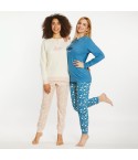 Pigiama Donna stelline 100% cotone Nazzareno Gabrielli D3046