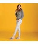 Pigiama donna caldo cotone antracite margherite Cotonella DDD72