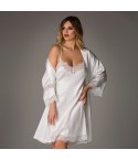 Vestaglia + sottoveste in pizzo sposa Diletta Lunatica