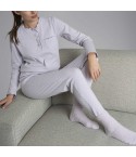 Pigiama donna rouches caldo cotone Ragno DR66N1