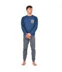 Pigiama uomo invernale Ambro U8004.23 in caldo cotone