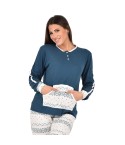 Pigiama donna Cippi 2282-W23 caldo cotone cuori