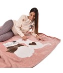 Coperta coral pile Preziosa invernale Lilly gattini