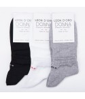 Calzini donna Leon d'oro san diego 553/c a costina 3 paia