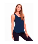 Canotta spalla larga donna Rossoporpora ED134/2 viscosa blu