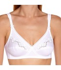  Reggiseno Triumph Elasti Cross + Cotton N senza ferretto bianco avanti