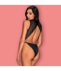 Sexy body Obsessive Elisetta teddy pizzo glitter nero
