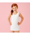 0 Canottiera da bimba Ellepi 8221 spalla larga in cotone garzato 
