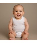 Body neonato bambino Ellepi 840 spalla larga in cotone 