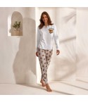 Pigiama donna con orsetti in cotone Enrico Coveri EP 5249