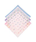 Set di 6 fazzoletti donna da naso in 100% cotone fantasia fiori 