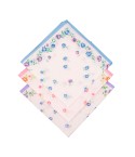 Set di 6 fazzoletti donna da naso 100% cotone fantasia fiori colorati