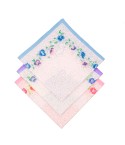 Set di 6 fazzoletti donna da naso ghirlanda floreale colorata