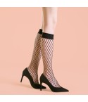Gambaletto donna Fiore Cabarette a rete nero