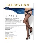  Calze autoreggenti Golden lady Sensual 20 den velato pack