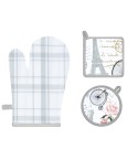 Set 1 guantone + 2 presine da cucina Preziosa Calisè S05-F