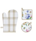 Set 1 guantone + 2 presine da cucina Preziosa Calisè S05-H
