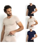 Maglia uomo scollo a V in fibra di bamboo Armata di Mare 2255