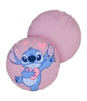 Cuscino arredo Stitch tondo rosa cameretta Disney ufficiale