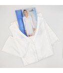 CAMICIA DA NOTTE APERTA ABBOTTONATA MANICA LUNGA CON PIZZO 7731 tg.5