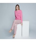 Pigiama donna cuoricini caldo cotone Cippi LOW142