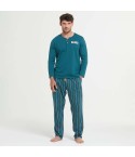 Pigiama uomo lungo in cotone leggero Pompea posillipo 