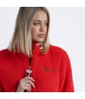 Giacca da Camera in pile sherpa rossa Admas 67038