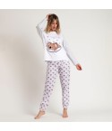 Pigiama donna caldo cotone koala Admas 62591