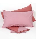 Completo letto in 100% cotone tinta unita made in Italy Biancaluna Cameo