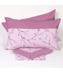 Completo letto floreale 100% cotone Biancaluna lilly 