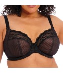 Reggiseno con ferretto tulle effetto rete e pizzo Elomi EL4382