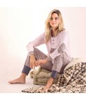 Pigiama donna pied de poul interlock Infiore NWC652835