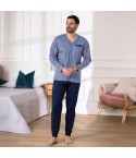 Pigiama uomo maglia aperta caldo cotone Irge IRI2390