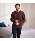 Pigiama uomo fantasia caldo cotone Irge IRI2398