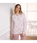 Pigiama donna fantasia paisley caldo cotone Irge IRI2452