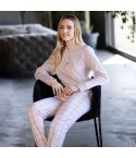 Pigiama donna scollo serafino caldo cotone Irge MII2505