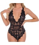 Body sexy pizzo semitrasparente floreale Iyali Enrica