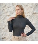 Maglia donna Jadea 4267 dolcevita cotone con manica lunga