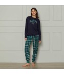 Pigiama donna/ragazza caldo cotone tartan Kappa KWW25115
