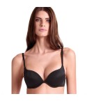 Reggiseno Push-up Lormar Miranda graduato con ferretto fronte nero modella