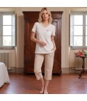 Pigiama donna pantalone capri Lunatica 61178