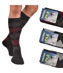 Calze lunghe invernali Meritex 212 rombi in pile caldo 3 paia