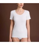 Maglia intima donna caldo cotone termico manica corta DM43A7