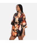 Kimono donna in simil raso floreale Sans Complexe 58TAN88